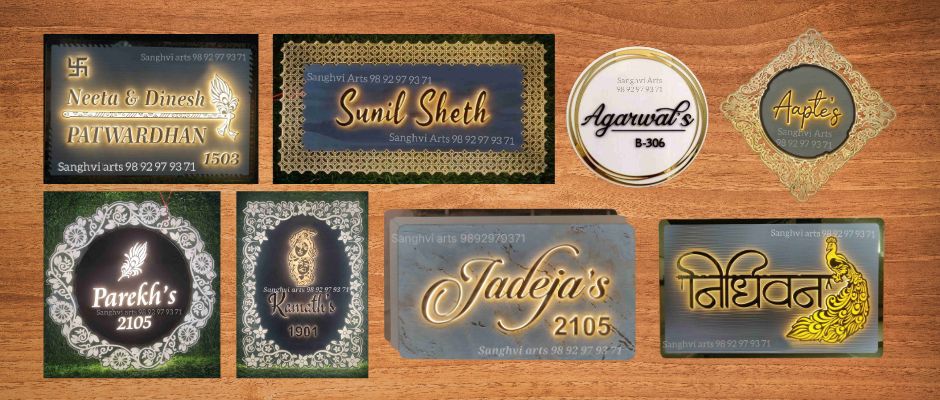Sanghvi arts name plate makers